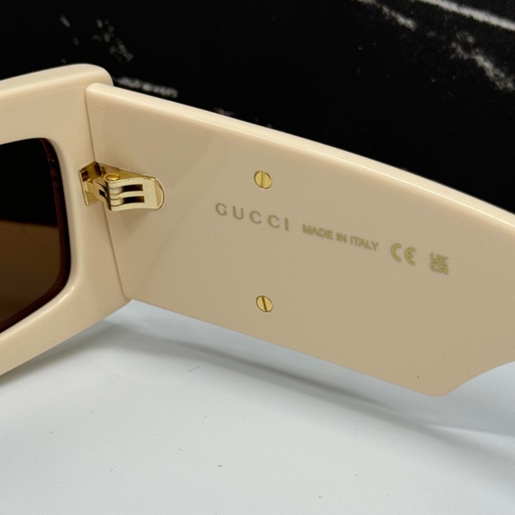 NEW GG1425S 004 GUCCI YELLOW BROWN SQUARE WOMEN SUNGLASSES main image 9